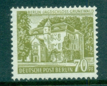 Germany-Berlin-1954-Buildings-70pf-MLH-lot70497