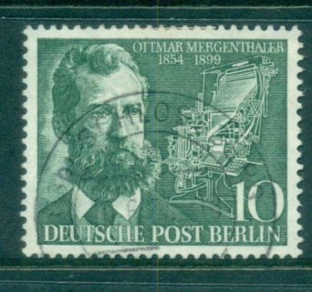 Germany-Berlin-1954-Ottmar-Mergenthaler-FU-lot70487