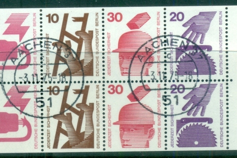 Germany-Berlin-1971-73-Accident-Prevention-booklet-pane-CTO