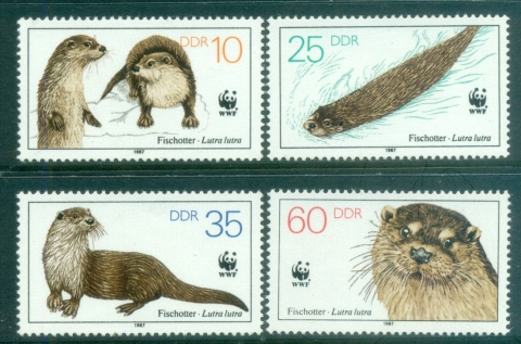 Germany-DDR-1987 WWF European Otter