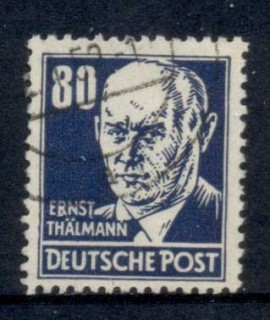 Germany-DDR-1948-Portraits-80pf-FU