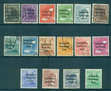 Germany-DDR-1948-Russian-Zone-Opts-MH-FU-16-lot44635