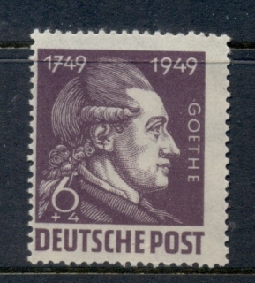 Germany-DDR-1949-Wolfgang-von-Goethe-Birth-Bicent-64pf-MUH