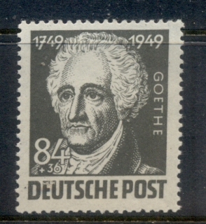 Germany-DDR-1949-Wolfgang-von-Goethe-Birth-Bicent-8436pf-MUH