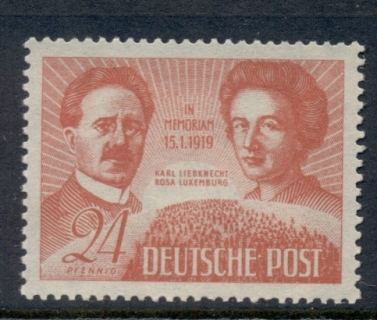 Germany-DDR-1949-karl-Liebnecht-Rosa-Luxembourg-MUH