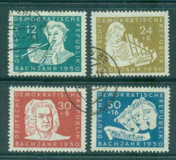 Germany-DDR-1950-Bach-Year-FU-lot44661