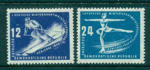 Germany-DDR-1950-Winter-Sports-MLH-lot44643