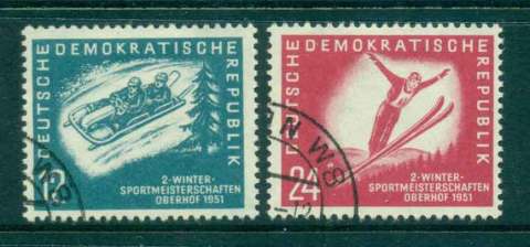 Germany-DDR-1951-Winter-Sports-FU-lot446604