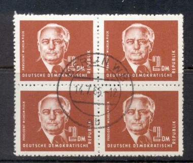 Germany-DDR-1952-53-President-Wilhelm-Pieck-2m-blk4-CTO