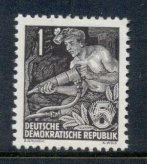 Germany-DDR-1953-54-Agricultural-Workers-1pf-MLH