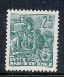 Germany-DDR-1953-54-Agricultural-Workers-25pf-MLH