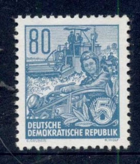 Germany-DDR-1953-54-Agricultural-Workers-80pf-MLH