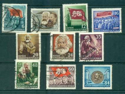 Germany-DDR-1953-Karl-Marx-FU-MH-lot44694