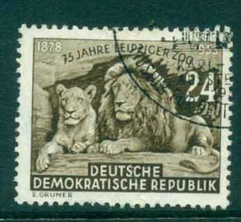 Germany-DDR-1953-Leipzig-Zoo-FU-lot44703