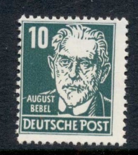 Germany-DDR-1953-Portraits-10pf-MUH