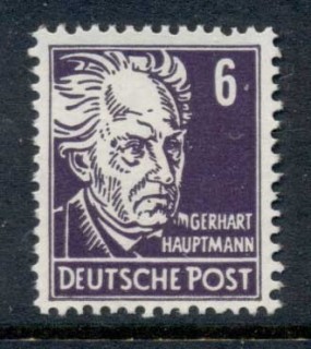 Germany-DDR-1953-Portraits-6pf-MUH