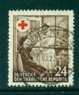 Germany-DDR-1953-Red-Cross-FU-lot44701