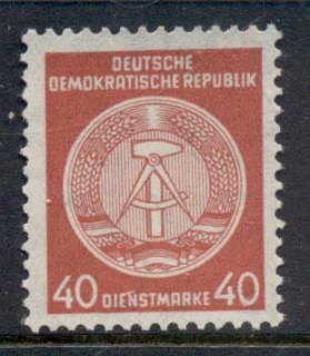 Germany-DDR-1954-56-Official-40pf-MUH