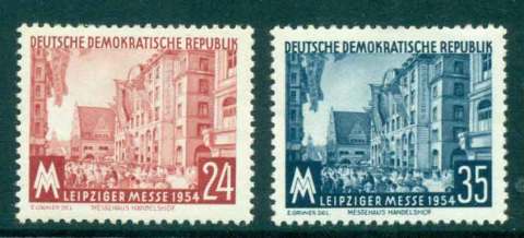 Germany-DDR-1954-Leipzig-fair-MLH-lot44714