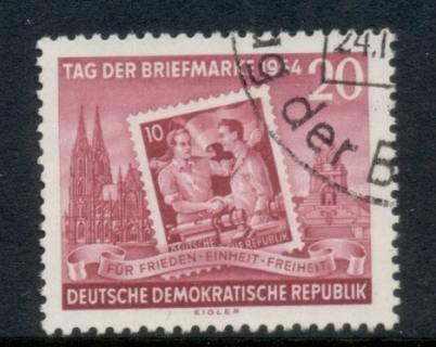 Germany-DDR-1954-Stamp-day-FU