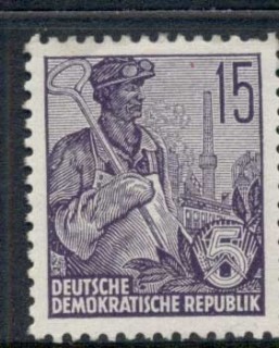 Germany-DDR-1955-Agricultural-Workers-15pf-MLH