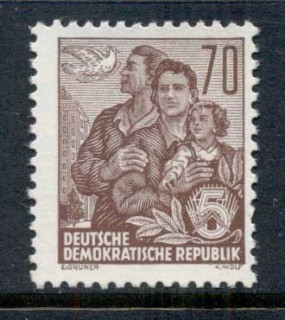 Germany-DDR-1955-Agricultural-Workers-70pf-MUH