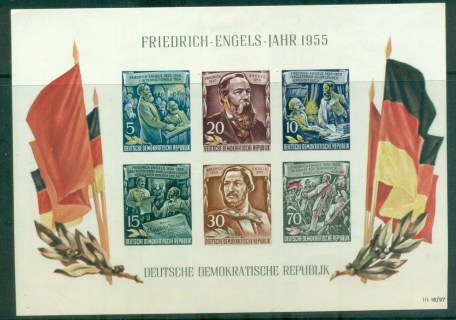 Germany-DDR-1955-Marx-Engels-MS-MUH