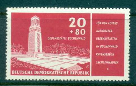 Germany-DDR-1956-Buchenwald-Memorial-MLH-lot44682