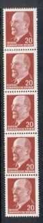 Germany-DDR-1961-67-Chairman-Walter-Ulbricht-20pf-coil-str5-numbered-MUH