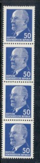 Germany-DDR-1961-67-Chairman-Walter-Ulbricht-50pf-coil-str5-numbered-MUH