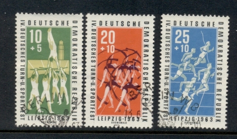 Germany-DDR-1963-Gymnastics-Sports-festival-FU