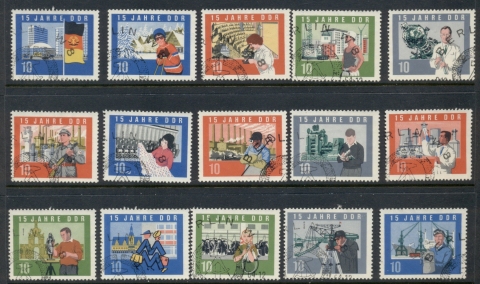 Germany-DDR-1964-DDR-15th-Anniversary-FU