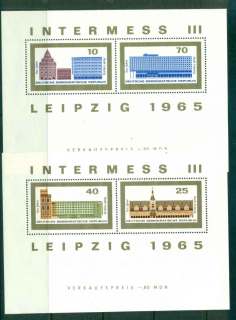 Germany-DDR-1965-City-of-Leipzig-2x-MS-MUH-lot44735