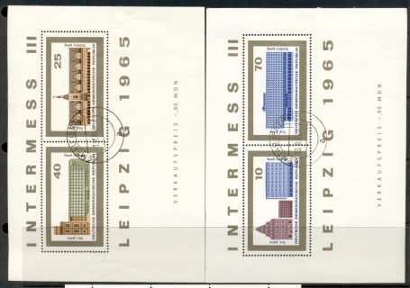 Germany-DDR-1965-Leipzig-800th-Anniversary-2xMS-CTO