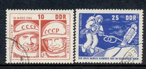 Germany-DDR-1965-Voshkod-2-Space-Flight-CTO