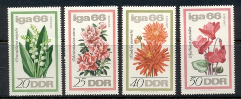 Germany-DDR-1966-Flowers-MLH