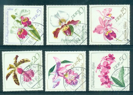 Germany-DDR-1968-Flowers-CTO-lot57582