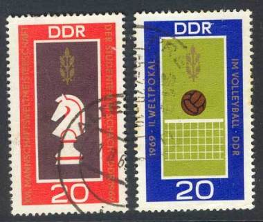 Germany-DDR-1969-Chess-FU-Lot14644