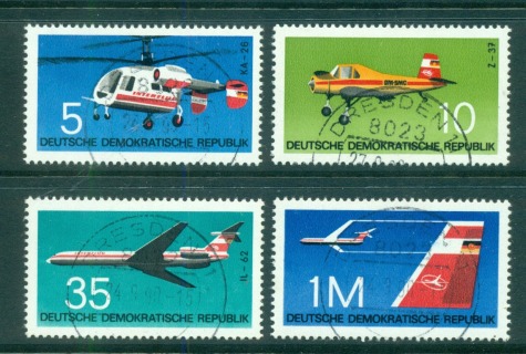 Germany-DDR-1972-Aircraft-CTO-lot57685