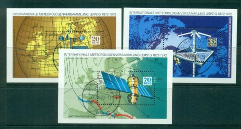 Germany-DDR-1972-Meterology-3xMS-CTO-lot57683