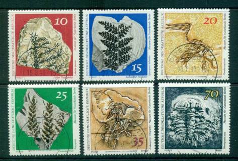 Germany-DDR-1973-Fossils-CTO-lot57706