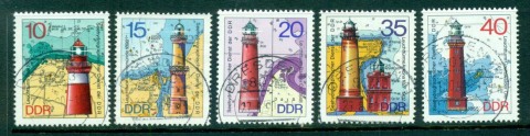 Germany-DDR-1974-Lighthouses-CTO-lot57743