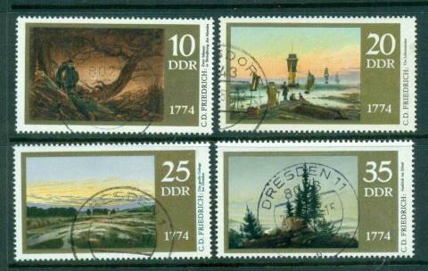 Germany-DDR-1974-Paintings-by-Friedrich-CTO-lot57744