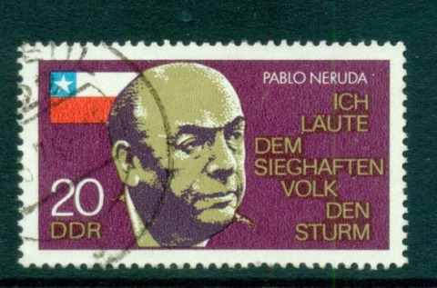 Germany-DDR-1974-Pres-neruda-of-Chile-CTO-lot57735