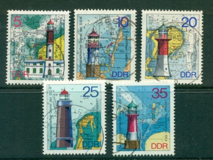 Germany-DDR-1975-Lighthouses-CTO-lot57770