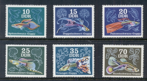 Germany-DDR-1976-Aquarium-Fish-MUH