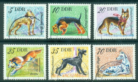 Germany-DDR-1976-Dogs-CTO-lot57809