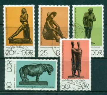 Germany-DDR-1976-Small-Sculptures-CTO-lot57805