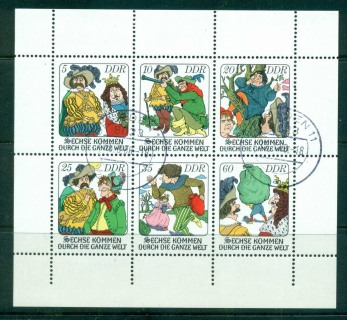 Germany-DDR-1977-Fairy-tales-MS-CTO-lot57848