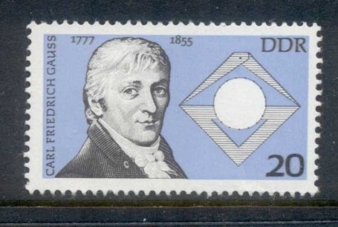 Germany-DDR-1977-Friedrich-Gauss-MUH